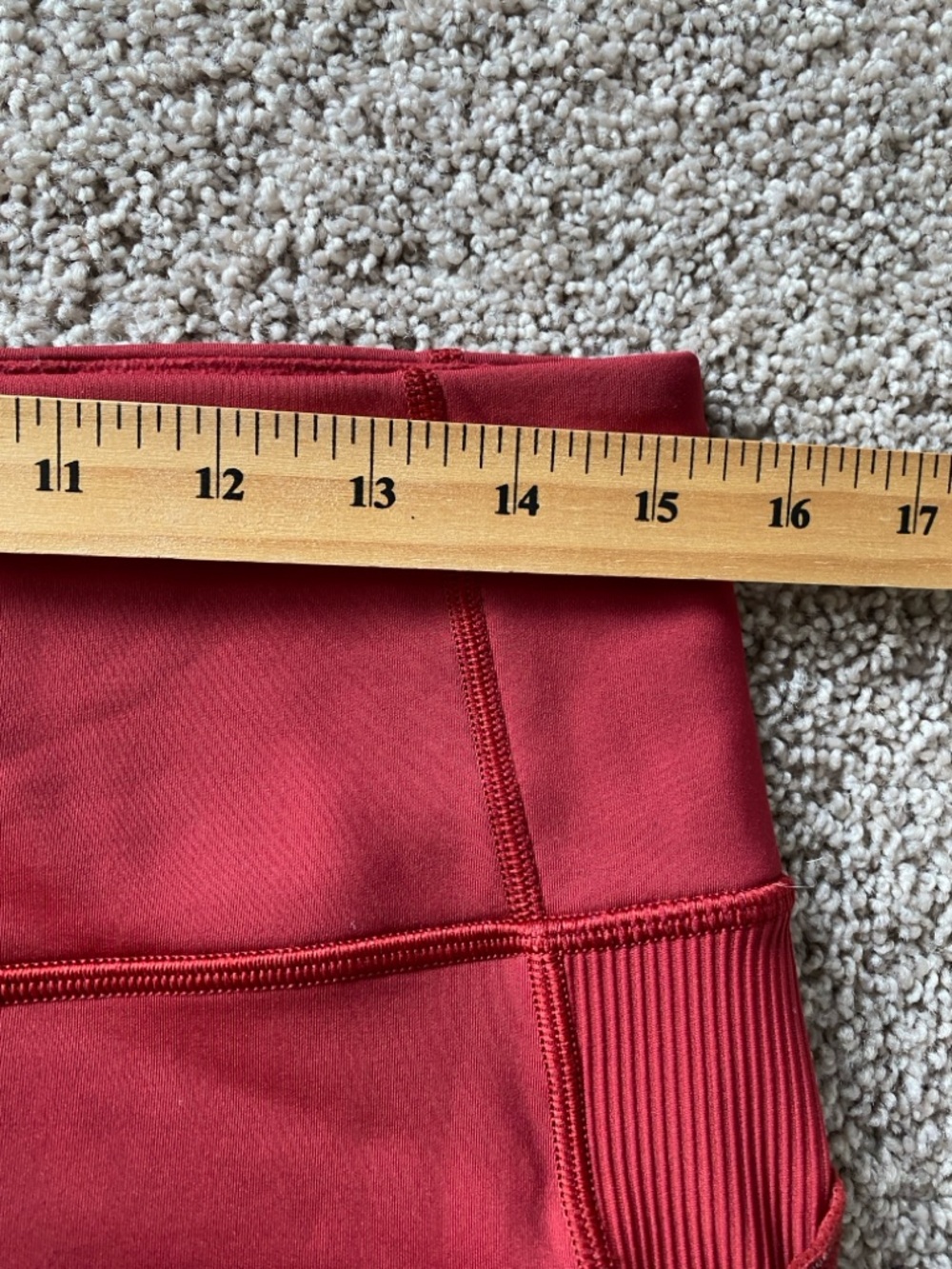 Lululemon Keep The Fleece Tight 28” in Dark Red Sz 10 - Picture 14 of 16